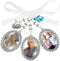 Wedding Bouquet Charm, Bouquet Charms for Wedding Memory, Bridal Lacy Oval Photo Charm, Memorial Bride Angel Pendant for Bridal Shower Party, You ...