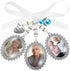 Wedding Bouquet Charm, Bouquet Charms for Wedding Memory, Bridal Lacy Oval Photo Charm, Memorial Bride Angel Pendant for Bridal Shower Party, You ...
