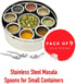 Stainless Steel Masala Spoons for Small Containers Mini Spoon for Masala Dabba Spices Spoons, All Tea Coffee Sugar & Spices 4 inch (9 Pcs)...