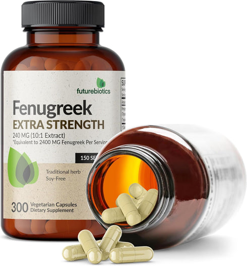 Futurebiotics Fenugreek Extra Strength 2400 MG Supports Overall Good Health & Well-being, Non-GMO, 300 Vegetarian Capsules...