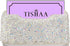 TISHAA Business Card Holder Stand - Bling Name Cards Office Desk Desktop Table Top Organizer Luxury Display Pocket Case Accessories White Crystal ...