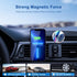 Magnetic Wireless Car Charger, 15W Fast Charging for MagSafe Car Charger Mount, Compatible with iPhone 14/13/12 Series and MagSafe/Magnetic Cases,...