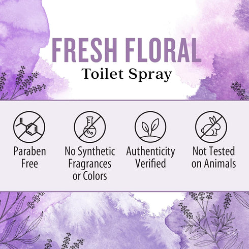 Aura Cacia Fresh Floral Toilet Spray 2 Fl. Oz....