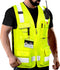 NoCry Premium Reflective Safety Vest for Men with Heavy Duty Stitching & Phone Pocket — ANSI Class 2 Safety Vest with Pockets — Ideal Neon Constru...