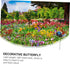 Flower Decor 24pcs Butterfly Garden Decoration Beautiful Decoration Metal Stakes Outdoor Garden Stakes Metal Lawn Ornaments Windmill Decor Foot Ha...