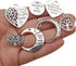 Family Mom Words Charm Collection-32 PCS Craft Supplies Heart Moon Love Words Mother's Day Charms Pendants for Jewelry Making Crafting Findings Ac...