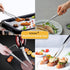 JETKONG Serving Tweezer Tongs 9-Inch Cooking Tweezers Kitchen Tweezers, Set of 3 (9 9 9 Inch, Silver)...