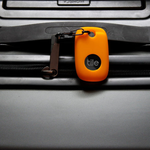 Silicone Case for Tile Pro 2022 with Keychains, 2 Pack Anti-scratch Protective Cover with Carabiner (Black/Orange)...