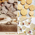 Embossed Rolling Pin for Baking, Cookie Embossing Rolling Pins with Flower Pattern Christmas Snowflake Paisley Wooden Engraved Dough Roller Clay P...