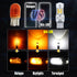 Alla Lighting 7444NA 7443 LED Switchback Turn Signal Lights Bulbs, Dual Color Amber Yellow/6000K White, Blinker Lamps/Parking Lights/DRL Super Bri...
