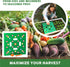 Seeding Square - Seed Spacer Tool for Maximum Harvest, Organized Plants & Less Weeds - Square Foot Garden includes Color Coded Templates, Magnetic...