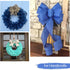 TONIFUL Burlap Wired Ribbon, 2.5 Inch Faux Burlap Ribbons, Turquoise Aqua Blue Burlap Ribbon for Christmas, Home Decor, Gift Wrapping, Tree Topper...