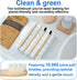 Bamboo Toothbrushes, 10k Ultra Soft Bristles Bamboo Brush, Extra Soft Toothbrushes for Adults, Bamboo Toothbrush Pack of 4...