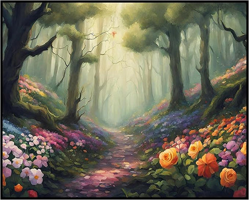 Posterizer 1 pcs- beautiful jungle trees scenary landscape 8-Landscape & Nature Art-Floral Botanical Art- Decor for Home & Office- unframed wall a...