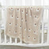 100% Cotton Baby Blanket Knit Soft Cozy Swaddle Receiving Blankets Toddler Infant blanket with Lovely Elephant for Newborn Boy Girls - Camel, 90 x...