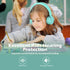 Kids Headphones, AILIHEN I35 On-Ear Headphones for School, 93dB Headphones Boy Girl, 3.5mm Wired Mic for Chromebook, Laptop (Green/Purple)...