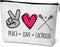Peace Love Lacrosse Makeup Bags, Lacrosse Gifts for Boys Kids Friends, Hockey Accessory Bag Lacrosse Accessories -B40...