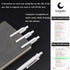 Premium Gel Roller Ball Pens, Fine Nib 0.5mm Pearl White Pen, 6PCS Black Gel Ink Smooth Writing Pen for School Office Household Goods Ideal Girls ...