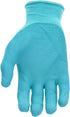 Miracle-Gro MG37164 Stretch Knit Gardening Gloves - Aqua Blue, Medium/Large, PU Work Gloves with Nylon Shell, Water Resistant...