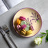 City to Cottage Handmade Lavender Floral Purple And Cream Glazed 7.9inch/20cm Side Plate, Dessert Plate, Unique Ceramic Dinnerware, Housewarming G...