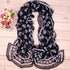 Sugar Skulls Print Scarf Shawl Halloween Large Fashion Scarves for Women (2 skull)...