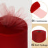 Red Tulle Fabric Roll 6 Inch by 100 Yards (300 feet) Sheer Tulle Ribbon for Christmas Gift Wrapping Tutu Valentine's Day Party Decorations Table S...
