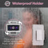 Pink Marine Waterproof Shower Phone Holder Wall Mounted Bathroom Shower Water Resistant Full Rotating Phone Case for iPhone 14 13 12 11 Pro Max An...