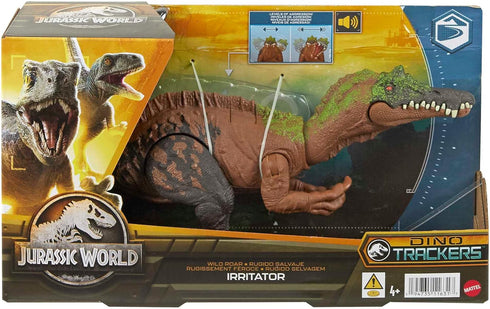Mattel Jurassic World Wild Roar Dinosaur Toy with Sound & Attack Move, Irritator Posable Action Figure, 11 inches Long...