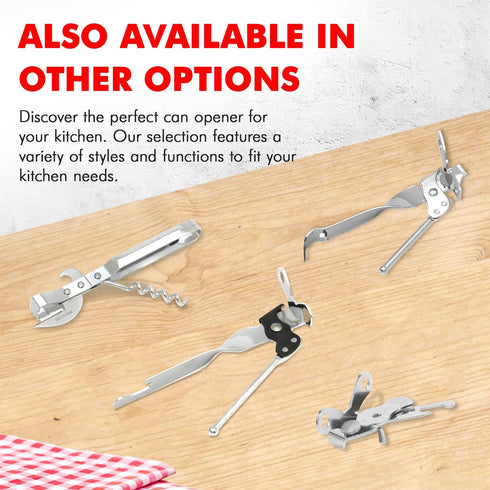 Chef Craft Select 3-in-1 Can Opener, 6 inches in length, Stainless Steel...