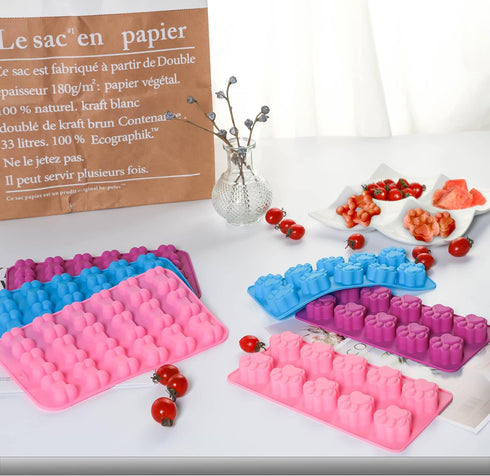 Silicone Molds Puppy Dog Paw and Bone Molds (6 PCS) for Baking, Chocolate, Candy, Jelly,Ice Cube Silicone Treat Molds...