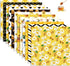 VIVIQUEN 24 Pack Gold Honey Bee Double-Sided Paper, 12-inches Autumn Textured Scrapbook Paper Sunflower Craft Paper Folded Flat for DIY Background...