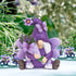 Lavender Gnomes Decor, Spring Resin Garden Gnome Decorations for Home Indoor/Outdoor Pastel Purple Spring Lavender Decorations Farmhouse Butterfly...