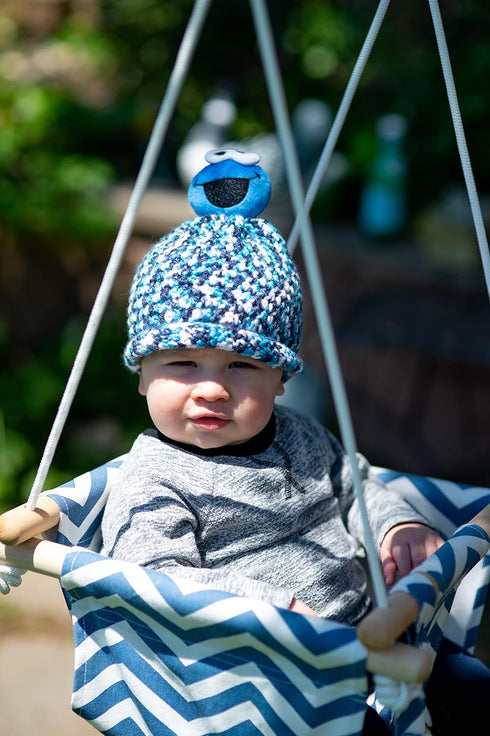 Lion Brand Yarn Sesame Street One Hat Wonder yarn, Size, Cookie Monster...