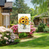 ChloropLastid Hello Sunshine Garden Flag Mason Jar Sunflowers Double Sided for Outside Small Garden Flag 12x18 Inch Welcome Burlap Seasonal Yard O...