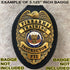 Oval Police Badge Holder Belt Clip - Optional to Use Around The Neck - Black Leather with Badge Polishing Cloth - Perfect Fit USA...