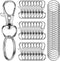 50PCS Metal Lobster Claw Clasp with Key Rings, 25PCS Keychains Clips Hooks and 25PCS Key Chain Rings, keychain accessories, keychain Rings making ...