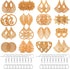 182 Pieces Wooden Dangle Earring Making Kit, Include 32 Pieces African Wood Drop Earring Pendant Unfinished Earrings Wood Charms with 100 Jump Rin...