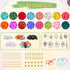 8100pcs 3mm Glass Seed Beads for Jewelry Bracelet Making Kit,Small Beads Friendship Bracelet Kit with Letter Beads and Pendants, Stretch Cords, Et...