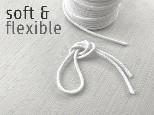 1/4" Soft Synthetic Upholstery Welt Cord, Braided, 30 Yards...