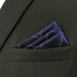 S&W SHLAX&WING Checkered Ties Dark Blue White Black Matching Pocket Square Only...