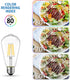 ANWIO Dimmable Vintage LED Edison Bulbs, 5W, Equivalent 60W, 500lm, Warm White Light 2700K, 80+ CRI, ST21 Antique LED Filament Bulbs, E26 Medium B...