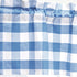 C&F Home Franklin Cornflower Blue Gingham Checkered 100% Cotton Single Window Valance Curtain 16" x 72" Home Kitchen Living Room Dining Dinner Bed...