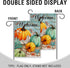 Welcome Fall Thanksgiving Teal blue Pumpkin Nautical Home Decorative Garden Flag, Autumn Yard Lawn Coastal Ocean Outside Decor, Beach Farmhouse Ou...
