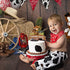 Glitter Cowboy Happy Birthday Cake Topper,Wild West Cowboy Cake Decor, Western Themed Party Decorations for Boys Girls and Kids Birthday or Baby S...