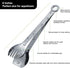 Mini Appetizer Tongs Stainless Steel Set of 4, MSY BIGSUNNY Small Serving Tongs, 6 Inch(15.2cm, Silver)...