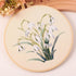Harimau 3Pc Embroidery Kit for Beginners, Floral Plant Pattern,Cross Stitch Kits Set, Including Stamped Embroidery Cloth with 3 Embroidery Hoops, ...