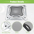 ACROPIX Universal 6" Car Speaker Grills Cover Mesh Square 6 Inch Audio Speaker Subwoofer Guard Protector Case with Screws Iron Silver Tone - Pack ...