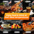 Meat Thermometer Digital, 0.5 Sec Instant Read Thermometer with High Accuracy(±0.5°F), 180°Rotating Display for Turkey Beef Lamb, Food Thermometer...