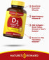 Nature's Reward Vitamin D3-5000 IU - 360 Softgels - Non-GMO & Gluten Free Supplement...
