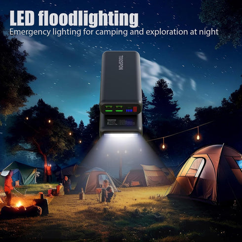 Portable Charger, Power Bank 30000mAh,LED lighting Battery Pack with USB C/USB A Output, Digital Display Portable Phone Charger for Smartphone, Sm...